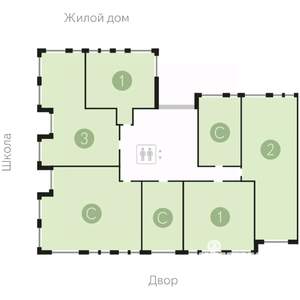Студия квартира, сданный дом, 38м2, 5/17 этаж
