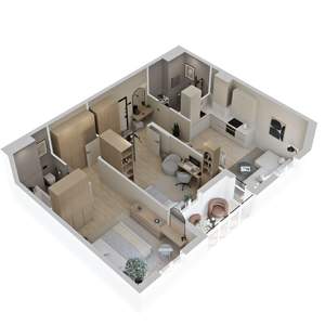 2-к квартира, вторичка, 67м2, 5/23 этаж