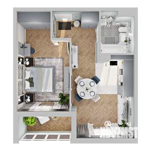 1-к квартира, вторичка, 46м2, 12/22 этаж