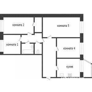 4-к квартира, вторичка, 87м2, 5/5 этаж