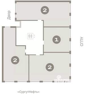 2-к квартира, вторичка, 70м2, 2/9 этаж