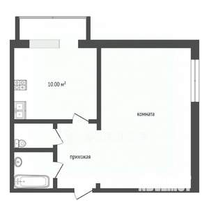 1-к квартира, вторичка, 40м2, 4/5 этаж