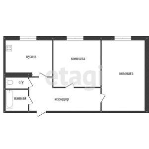 2-к квартира, вторичка, 45м2, 5/9 этаж