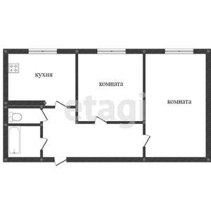 2-к квартира, вторичка, 46м2, 2/9 этаж