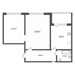 2-к квартира, вторичка, 46м2, 5/5 этаж