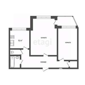 2-к квартира, вторичка, 60м2, 3/5 этаж