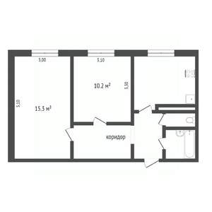 2-к квартира, вторичка, 45м2, 7/9 этаж