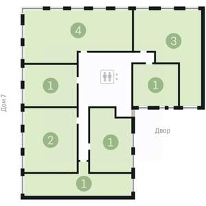 4-к квартира, сданный дом, 117м2, 2/9 этаж