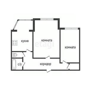2-к квартира, вторичка, 65м2, 4/5 этаж