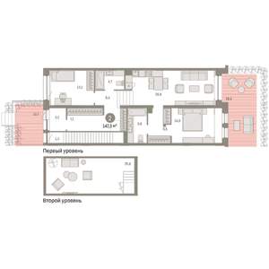 2-к квартира, сданный дом, 147м2, 1/8 этаж