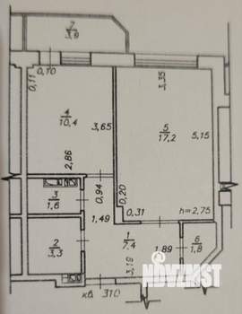 1-к квартира, вторичка, 42м2, 13/16 этаж