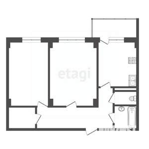 2-к квартира, вторичка, 72м2, 4/18 этаж