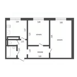 2-к квартира, вторичка, 45м2, 2/9 этаж