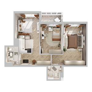 2-к квартира, вторичка, 70м2, 5/22 этаж