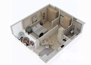 1-к квартира, строящийся дом, 44м2, 2/23 этаж