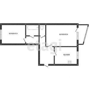 2-к квартира, вторичка, 53м2, 4/5 этаж