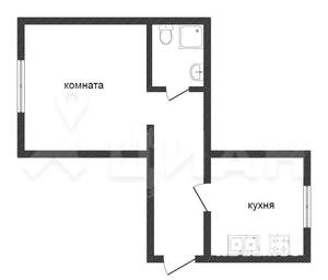 1-к квартира, вторичка, 37м2, 2/9 этаж