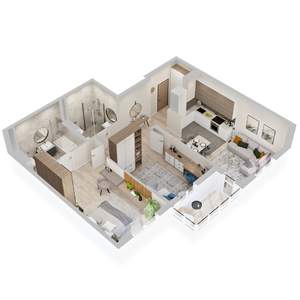 2-к квартира, вторичка, 71м2, 12/22 этаж