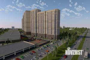 1-к квартира, строящийся дом, 48м2, 10/22 этаж