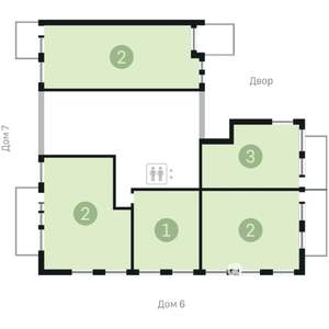 3-к квартира, сданный дом, 131м2, 1/11 этаж