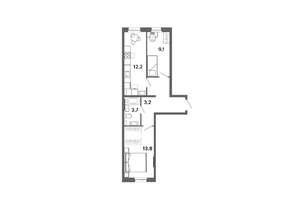 2-к квартира, вторичка, 50м2, 9/19 этаж