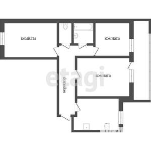 3-к квартира, вторичка, 67м2, 5/9 этаж