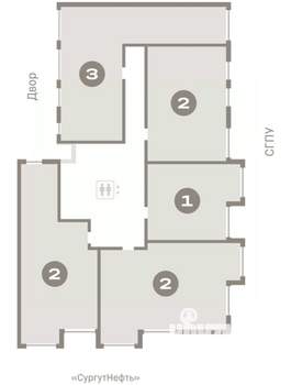 1-к квартира, вторичка, 46м2, 6/9 этаж