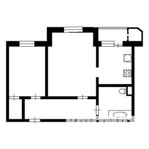 2-к квартира, вторичка, 60м2, 9/9 этаж