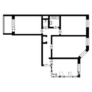 3-к квартира, вторичка, 68м2, 4/5 этаж