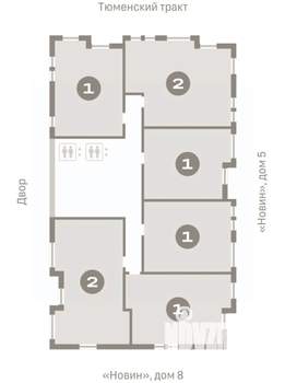 1-к квартира, вторичка, 51м2, 16/17 этаж