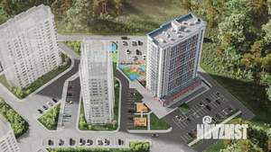 1-к квартира, строящийся дом, 45м2, 5/18 этаж