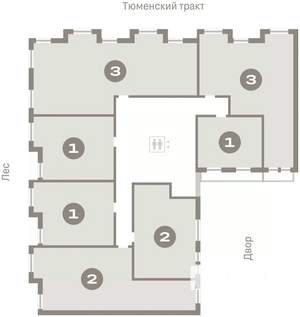 1-к квартира, вторичка, 51м2, 8/9 этаж