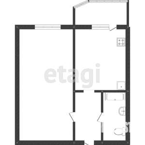 1-к квартира, сданный дом, 35м2, 18/24 этаж